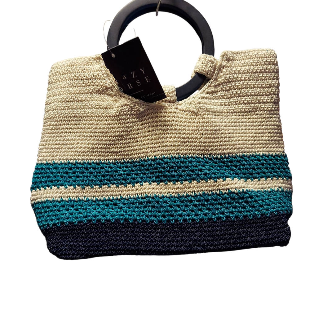 Crazy Horse By Liz Claiborne South Pacific Knit Purse NWT